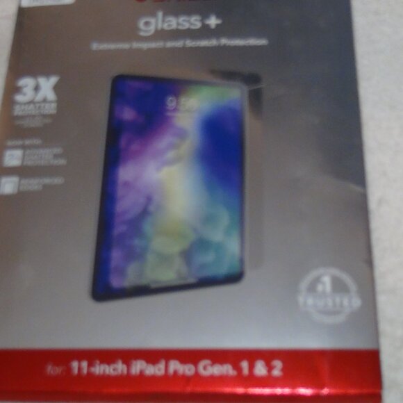 Zagg Invisible Shield Glass + Shield for 11" iPad Pro Gen. 1 & 2 - Picture 2 of 15